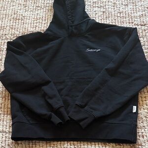 Saturdays New York City Black Organic Cotton Hoodie